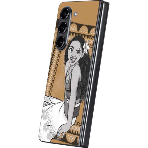 Disney Moana Winking Art Galaxy Z Fold5 5G Skin